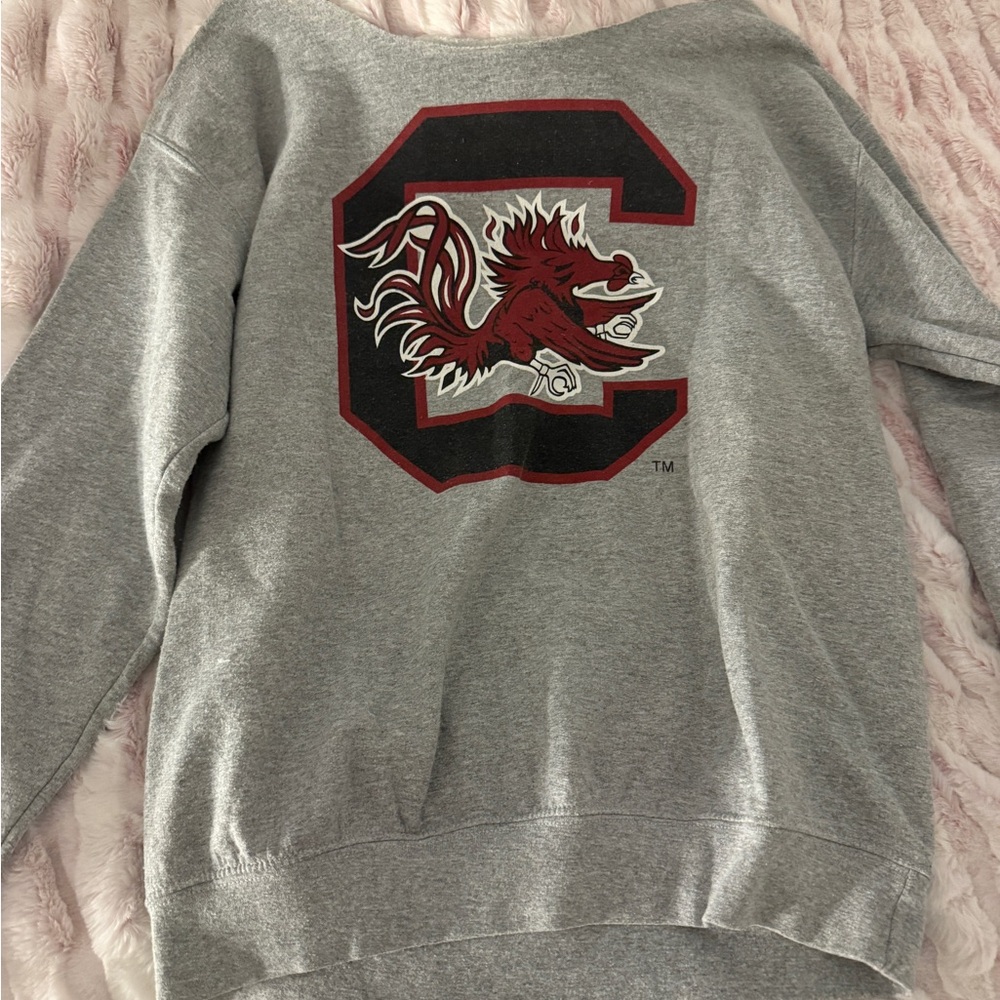 Uofsc gamecocks logo cut shoulder crewneck